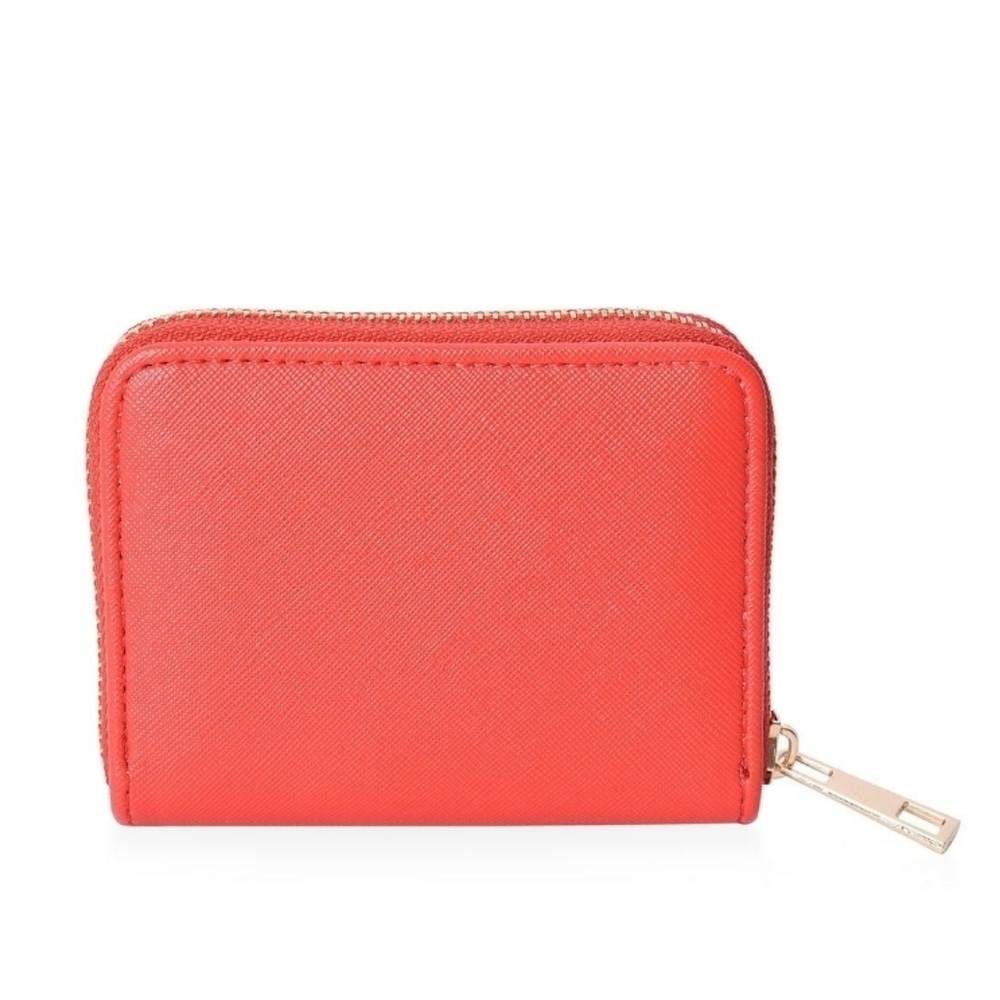 Red Faux Leather Wallet